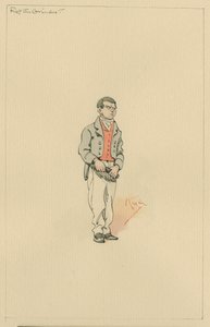 Rob the Grinder、c.1920s（紙にトイレとペンとインク） 作： Joseph Clayton Clarke